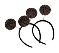 Lurrose 2 Piezas Cintas Pelo Deportiva Brillantes con Diseño Baloncesto Tocados Pelo Fiesta para Accesorios Cabello Cómodos y Seguros para Eventos Deportivos y Fiestas