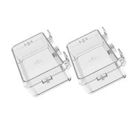 Lurrose 2 Piezas Comedero para Reptiles con Ventosa Transparentes Pequeñas Dispensador Práctico para Agua y Alimento Accesorio para Tortugas Geckos y Terrarios