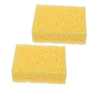 Lurrose 2 Piezas Esponjas Artísticas Amarillas para Modelado Absorción Precisa de Agua para Alfarería Manualidades y Doméstico