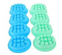 Lurrose 2 Piezas Molde de Jabón de Silicona Ovalado para Masaje para Fabricación de Jabón Desmoldeo y Limpieza para Diy