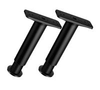 Lurrose 2 Piezas Patas Ajustables de Plástico para Muebles y Cama, Soporte Central Extensible 18-34 Cm, Patas Muebles Resistentes para Marco, Listones y Gabinete, Uso Doméstico
