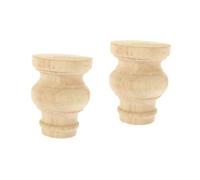 Lurrose 2 Piezas Patas De Los Muebles Sofá para Pata De Mueble Patas De Muebles Ajustables Habitación Viviendo Patas De Gabinete Tubo De Subida Reemplazos Pies De Muebles Madera Caqui