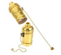Lurrose 2 Piezas Portalámparas con Cadena de Casquillo de Aluminio para Proyectos de Iluminación Diy Compatible con Bombillas para Decoración Industrial o Vintage