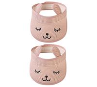 Lurrose 2 Piezas Sombrero De Sol Vacío Sol Disquete Ha Visera De para Niños Sombrero De Sol para Niñas Gorra De Viseras para Niños Pequeños Decorar Perder Proteccion Solar Papiro