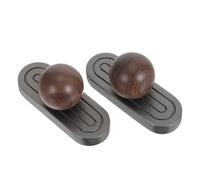 Lurrose 2 Piezas Tiradores de Muebles Tiradores Armario de Aleación de Zinc y Madera 6,30x3,50x2,20cm Vintage Retro para Armarios de Cocina Instalación Fácil