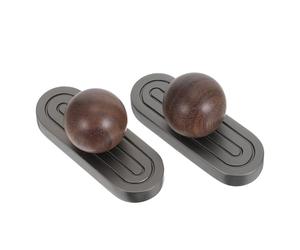 Lurrose 2 Piezas Tiradores de Muebles Tiradores Armario de Aleación de Zinc y Madera 6,30x3,50x2,20cm Vintage Retro para Armarios de Cocina Instalación Fácil