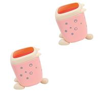 Lurrose 2 Piezas Titular De La Pluma Soporte De Portalápices Accesorios De Escritorio Chino Organizador De Bolígrafos De Escritorio Tarro De Lápiz El Plastico Caja De Escritorio Niño Lindo