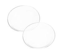 Lurrose 2 Piezas Wax Warmer Glass Dish Replacement Transparent Straw Hat-Shaped Tray For Aromatherapy Oil Lamp Compatible with Wax Melt Warmers Elegant Scented Candle Plate For Home Use