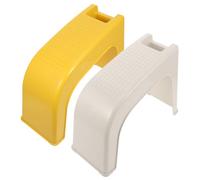 Lurrose 2 reposapiés para ducha y para afeitarse las piernas - Resistentes y antideslizantes - Almacenamiento integrado - Taburete para pedicura fácil para afeitarse, bañarse y hacerse la manicura