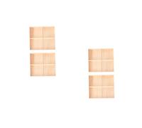 Lurrose 2 Series Caja De Madera De Almacenamiento Cajas Almacenaje Cajas De Almacenaje Bandeja De Exhibición De Joyas Bandeja De Artículos Diversos Del Compartimento Cubo Khaki 2 Piezas*2