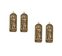 Lurrose 2 Series Colgante De Buda De Latón De Amuleto Para Decoración De Mochilas Y Maletas Accesorio Único Y Ligero Para Llevar 2 Piezas*2