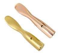 Lurrose 2 Uds Palillo De Crema Para Ojos Masajeador Portátil Masajeador De Ojos Cucharas De Metal Mini Cuchara De Maquillaje Espátula Pequeña Para Maquillaje Espátula Cosmética De Metal