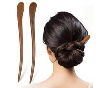 Lurrose 2 unidades Palo Madera Pelo: Vintage pelo Palillos - Horquillas Moño para mujeres niña