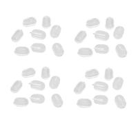 Lurrose 20 Almohadillas para Gafas Antideslizantes Resistentes y Cómodas Compatibles con Monturas con Inserción Estabilizan y Protegen la Nariz Accesorio Práctico para Reemplazo