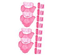 Lurrose 20 Juegos De Ropa Interior De Viaje Para Sujetador De Sauna Ropa Interior De Viaje Cinturón De Elevación Rosa Conjunto De Viaje De Tela No Tejida Sujetadores Rosas Desechables