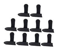 Lurrose 20 Piezas Antideslizantes para Teléfono Cubierta Transpirable y Elástica Protector de Dedos Sudor para Bordes Negros