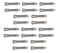 Lurrose 20 Piezas de Repuesto Reposadedos para Tijeras de Peluquería de Metal 2.5 Cm Plateado Accesorio para Tijeras de Aseo Canino Reducción de Vibraciones para Uso Profesional