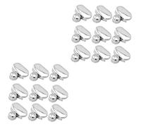 Lurrose 20 Piezas Estante Montado En La Pared Soporte Montado En La Pared Soporte De Vidrio Soporte De Espejo De Baño Clip Espejo Clip De Vidrio Soporte De Espejo Clips De Pared Soporte