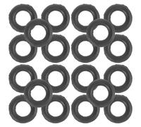 Lurrose 20 Piezas Junta Tórica Negra para Máquina de Coser Doméstica, Diseño Compacto y Antideslizante, Compatible con Rueda de Bobinado y Cubierta de Llave