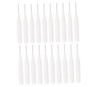 Lurrose 20 Piezas Micro Cepillo Para Cejas Con Tapa Cepillo Para La Cara Cepillo Líquido Para Cejas Cepillo Para Cejas Cepillo De Maquillaje Cepillo De Dientes Pequeño Cepillo De Nylon