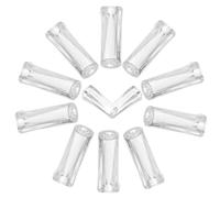 Lurrose 20 Piezas Perillas de Cordón Colgantes Transparentes de Plástico para Persianas, Accesorios para Cortinas de Ventana, Extremos de Tiro Ciego, Suministros para Reparación