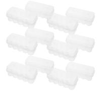 Lurrose 20 Unidades Caja Organizadora de Plástico Transparente de 5ml con Tapa Segura, Contenedor Pequeño para Almacenamiento en Laboratorios y Clínicas