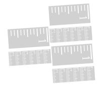 Lurrose 21piezas Plantilla De Regla Para Medir Altura Infantil Decoración De Pared Reutilizable Escala De Crecimiento Plástico Medidor Para Niño Niña y Niñas