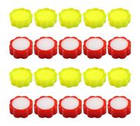 Lurrose 24 Piezas Humedecedor de Dedos Ergonómico Esponja en Forma de Flor para Contar Dinero y Papeleo, Material Plástico Antideslizante Fácil de Usar en Oficina