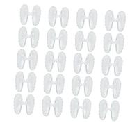 Lurrose 25 Pares De Gafas Almohadillas Nasales Almohadillas Nasales De Silicona Almohadillas Nasales Para Gafas De Sol Gafas De Chupito De Vidrio Almohadillas Nasales Para Anteojos