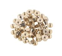 Lurrose 25 Piezas Punzones de Cobre Fino con Base de Tornillo para Accesorios de Bolsos Dorado para Manualidades y Cinturones
