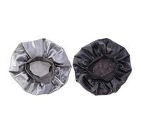 Lurrose 2pcs Gorro de Dormir Gorro de Dormir de Banda Ancha Suave Gorro de Noche Cubierta de la cabeza para el Sueño y el Cuidado del Cabello