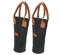 Lurrose 2piezas Bolsa De Fieltro Reutilizable Para Botellas De Vino De Capacidad Amplia Para Almacenamiento Decorativo De Vino Eventos y Fiestas