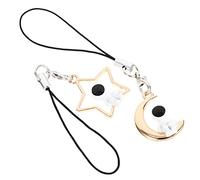 Lurrose 2piezas Colgante Astronauta Para Móvil y Llaveros Charm Decorativo De Teléfono Adorno Colgante De y Luna Accesorios Originales Para Smartphone