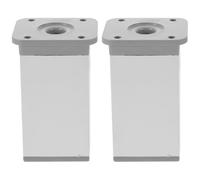 Lurrose 2piezas Patas Regulables para Muebles de Aleación de Aluminio Soporte Estable para Sofás Mesas Armarios y Camas Fácil Instalación y Superficie Lisa Compatibles con Varios Estilos