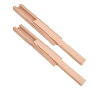 Lurrose 2piezas Rieles Deslizantes de Madera Maciza para Cajoneras Instalación Sencilla Movimiento Suave para Renovación del Hogar Cocina Dormitorio y Estudio