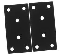 Lurrose 2piezas Soportes Planos Para Muebles Acero Inoxidable Placas De Reparación Soporte Recto De Esquina