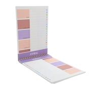 Lurrose 3 Blocs de Notas A5 para Planificación Diaria sin Fecha, Cuaderno de Gestión, Agenda Semanal Lista de Tareas para Oficina, Casa y Estudio, 52 Hojas por Bloc, Color Púrpura