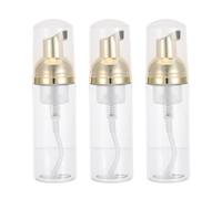 Lurrose 3 botellas de espuma de viaje - Dispensador pequeño de jabón de manos espumoso de 60 ml/2 oz - Mini recipiente portátil para champú de pestañas en - Espuma vacía a prueba de fugas