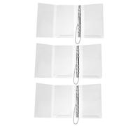 Lurrose 3 Fundas de Carpeta de Cuaderno A6 Transparentes con 6 Anillas Redondas, Diseño Recargable en Pvc y Metal para Organización y Eventos Sociales