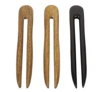 Lurrose 3 Horquillas de Madera Diseño Natural y Fragancia Estilo Retro en Forma Mujer Accesorios Pelo en Color para Uso Diario y Fiestas