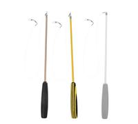 Lurrose 3 Palitos para Burlarse Gatitos de Fibra, Juguetes Interactivos para Gatos Varita de Tres Secciones para Juego Interior Color Aleatorio