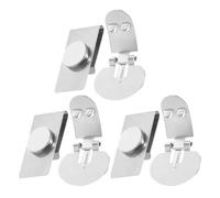 Lurrose 3 Pares de Clip de Corbata Magnético de Acero Inoxidable, Soporte Invisible para Camisa, Pinza Antiarrugas y Antideslizante, para Ropa Formal, Bodas y Negocios (plata)