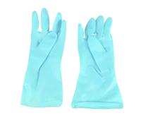 Lurrose 3 Pares Guantes para Lavar Platos de PVC Goma, Talla L | Protección ante Detergentes, Cobertura Antebrazo, Cómodos, para Cocina y Tareas Domésticas Color Aleatorio