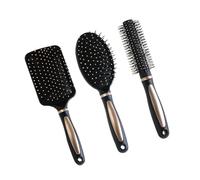 Lurrose 3 Peines de Masaje Cabello Rizado Bolsa de Aire, Accesorios Cuero Cabelludo, Plástico Resistente y Diseño Ergonómico, Pack de 3 Piezas Varios estilos