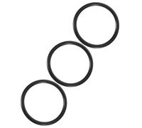 Lurrose 3 Piezas Almohadilla para Cuencos Budistas de Goma Negra Cojín Decorativo Tipo Cuenco para Cristal Adecuado para Práctica de Budismo
