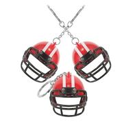 Lurrose 3 Piezas Charm For Football Rugby y Hockey Accesorios de Mochilas para al Deporte Decorativo de Casco