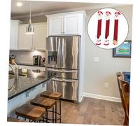 Lurrose 3 piezas Cubiertas para Manijas de Frigorífico con Diseño Navideño Guantes Protectores para Manijas de Microondas y Horno Decorativas para Electrodomésticos de Cocina Resistentes