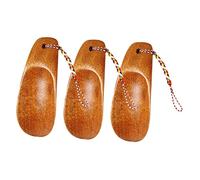 Lurrose 3 Piezas De Calzador De Madera Maciza Llaveros Para Hombre Herramientas De Bolsillo Mini Zapatillas De Deporte Pequeño Calzador De Zapatos Para Niños Calzador De Zapatos Portátil