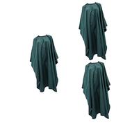 Lurrose 3 Piezas De Tela De Peluquería Teñida Permanente Capa De Tinte De Pelo Delantal De Pelo Chal Verde Capa De Champú Capas De Peluquero Vestido De Corte De Pelo Bata De Peluquería