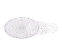 Lurrose 3 Piezas Divisor Rotatorio de Cerámica Calibre Circular para Dibujar Círculos Acrílico Redondo Plantilla de Pintura Proporcional Divisor de Espacio Uniforme para Aulas y Taller